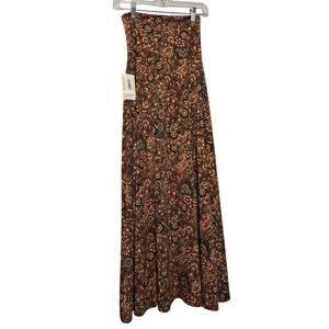 LuLaRoe Beautiful Dark Colored Maxi Strapless Dress/Long Skirt - XXS‎